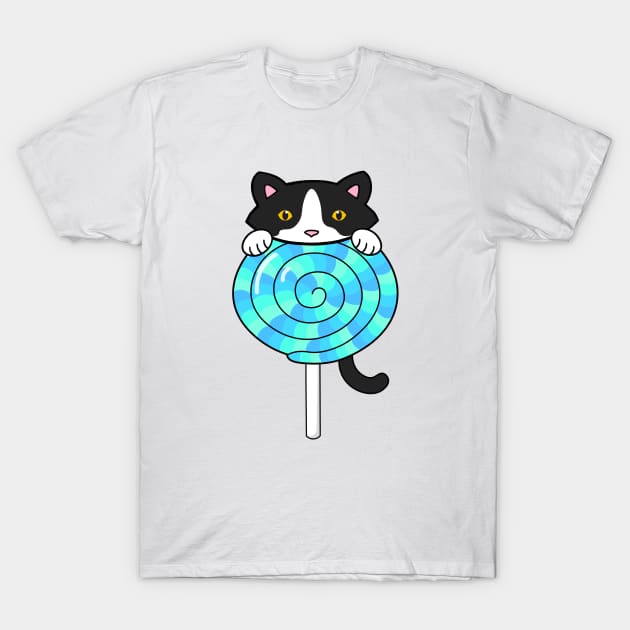 Kawaii Candy Cat T-Shirt by Purrfect